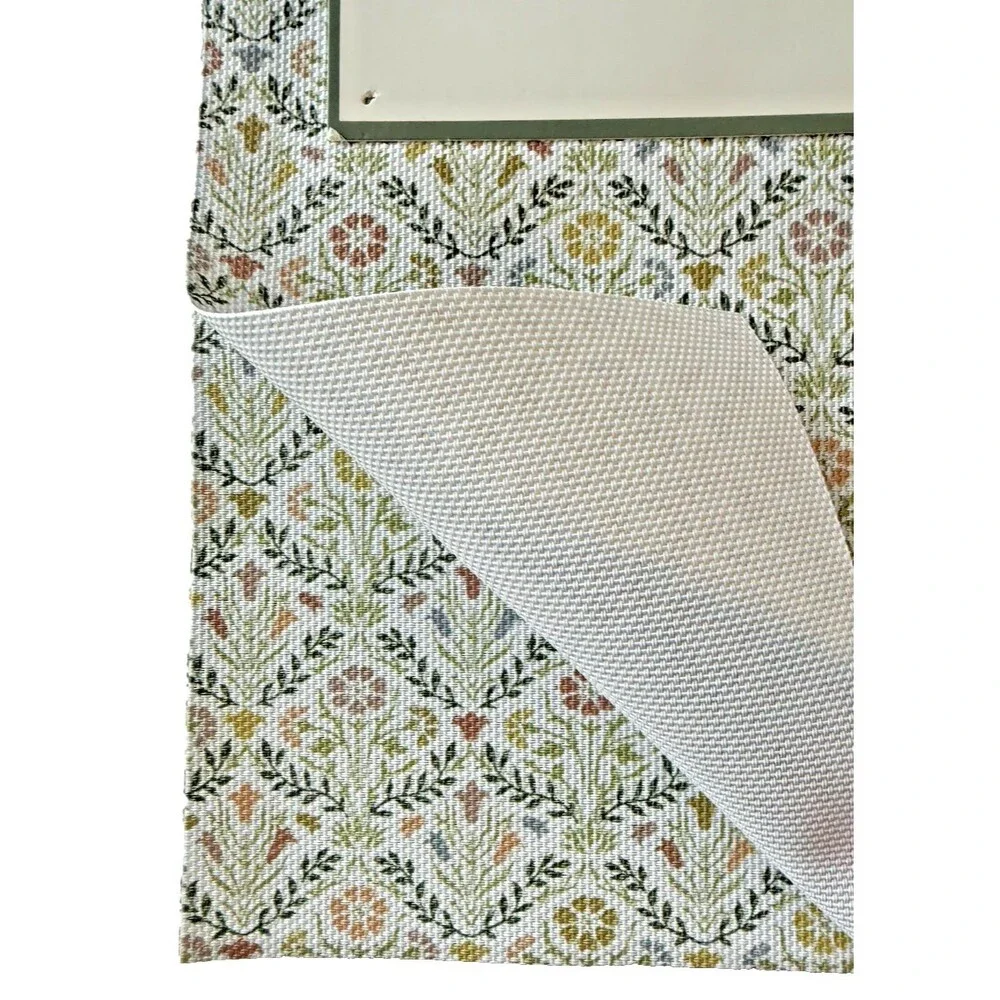 Morris & Co Bellflower Placemats PVC Polyester Placemats Set of 8 Floral Garden